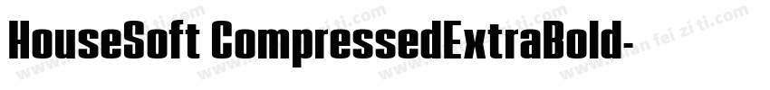 HouseSoft CompressedExtraBold字体转换